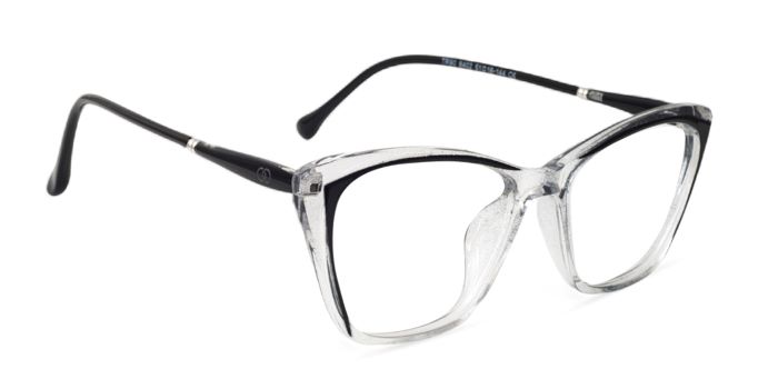 MIRAR by EyeMyEye Matt Black Full Frame Square Eyeglasses for Men and Women