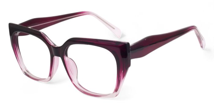 MIRAR by EyeMyEye Burgundy Full Frame Butterfly Eyeglasses for Women