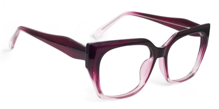 MIRAR by EyeMyEye Burgundy Full Frame Butterfly Eyeglasses for Women