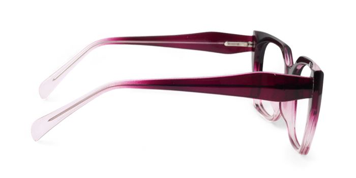 MIRAR by EyeMyEye Burgundy Full Frame Butterfly Eyeglasses for Women