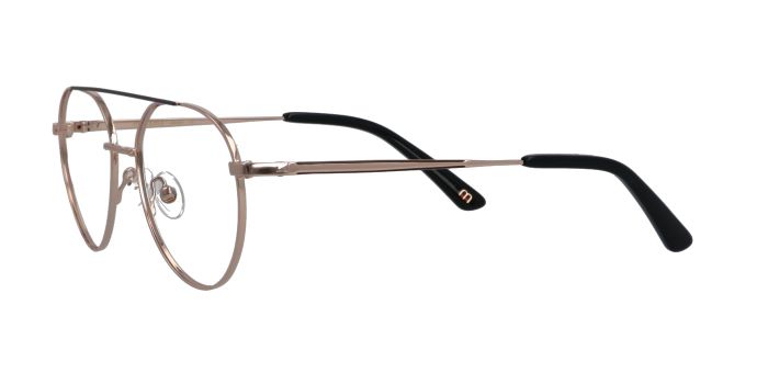  Rose gold Full rim Aviator Eyeglasses for Men and Women