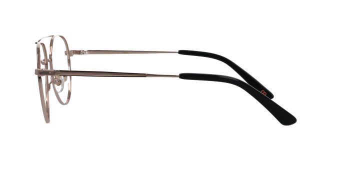  Rose gold Full rim Aviator Eyeglasses for Men and Women