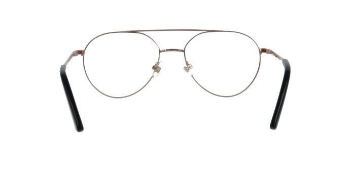  Rose gold Full rim Aviator Eyeglasses for Men and Women