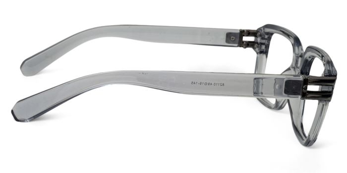 MIRAR by EyeMyEye Grey Transparent Full Frame Square Eyeglasses for Men and Women