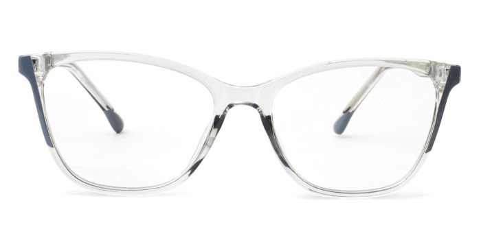 MIRAR by EyeMyEye Grey Transparent Full Frame Butterfly Eyeglasses for Women