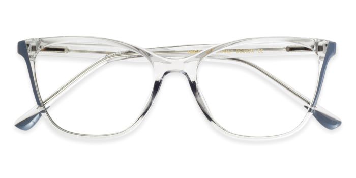 MIRAR by EyeMyEye Grey Transparent Full Frame Butterfly Eyeglasses for Women