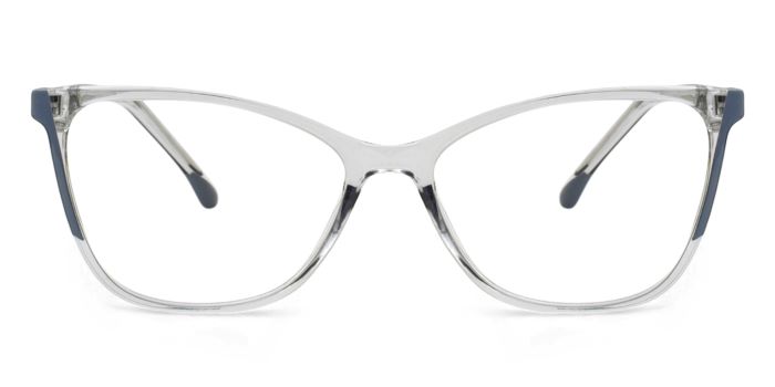 MIRAR by EyeMyEye Grey Transparent Full Frame Cateye Eyeglasses for Women