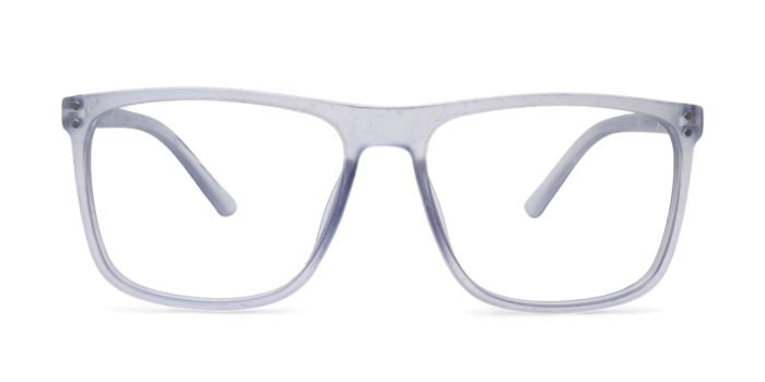 MIRAR by EyeMyEye Grey Transparent Full Frame Square Eyeglasses for Men and Women