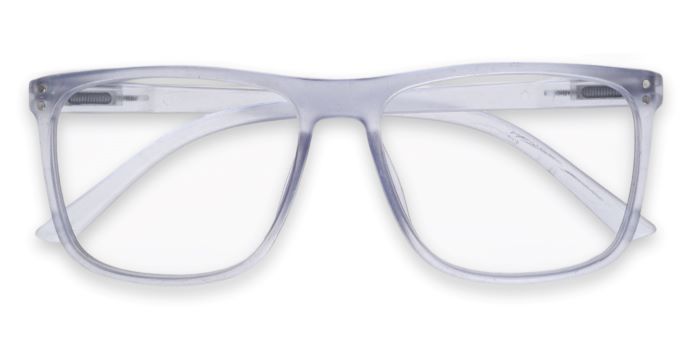 MIRAR by EyeMyEye Grey Transparent Full Frame Square Eyeglasses for Men and Women