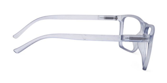 MIRAR by EyeMyEye Grey Transparent Full Frame Rectangle Eyeglasses for Men and Women