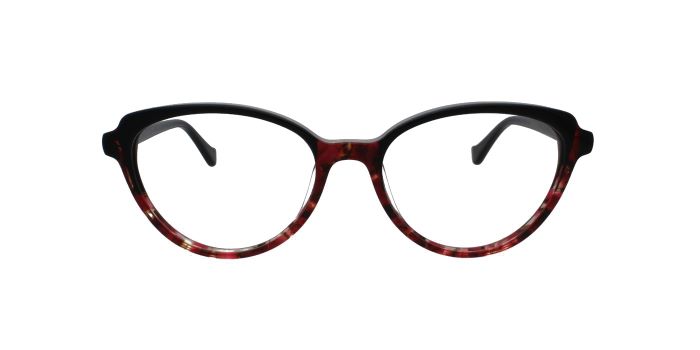  Reddish brown Full rim Cat eye Eyeglasses for Women