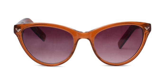  EyeMyEye brown transparent Full Frame Cateye Eyeglasses for Women