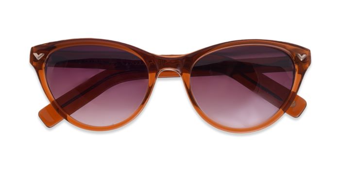  EyeMyEye brown transparent Full Frame Cateye Eyeglasses for Women