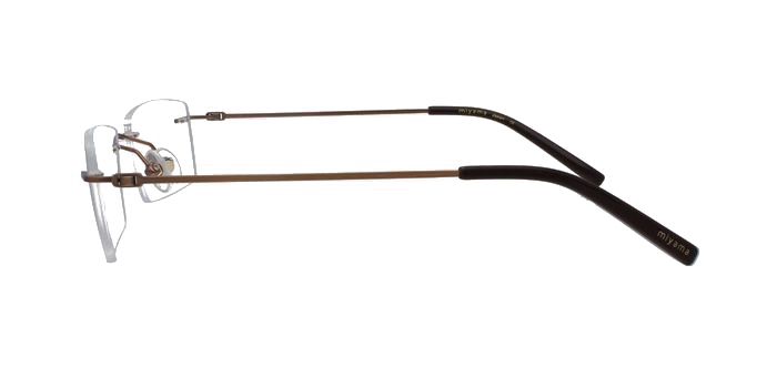  Burgundy Rimless Rectangle Eyeglasses for Men and Women