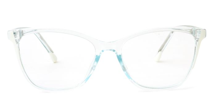 MIRAR by EyeMyEye Blue Transparent Full Frame Butterfly Eyeglasses for Women