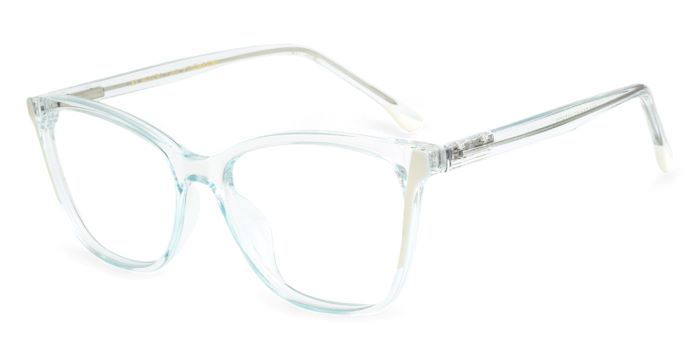 MIRAR by EyeMyEye Blue Transparent Full Frame Butterfly Eyeglasses for Women