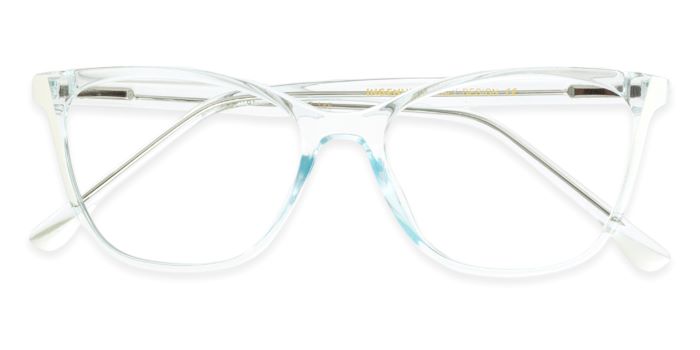 MIRAR by EyeMyEye Blue Transparent Full Frame Butterfly Eyeglasses for Women