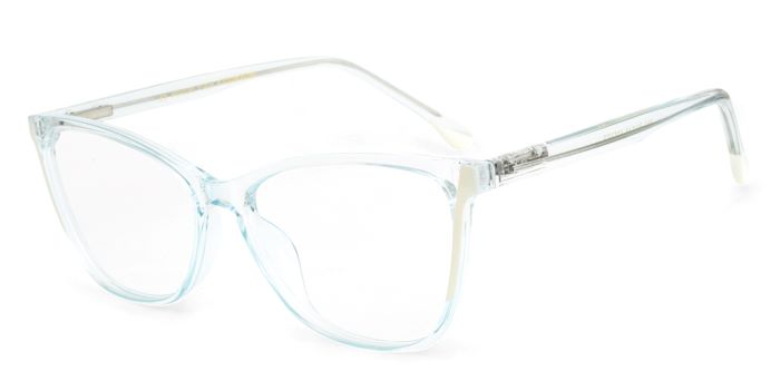 MIRAR by EyeMyEye BlueTranspartent Full Frame Cateye Eyeglasses for Women