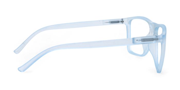 MIRAR by EyeMyEye Blue Transparent Full Frame Rectangle Eyeglasses for Men and Women