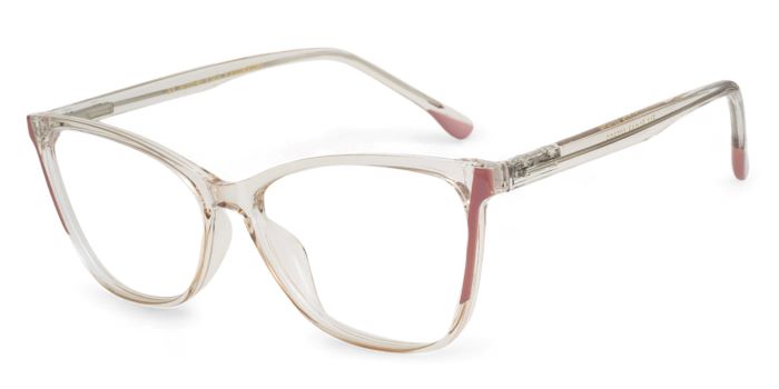 MIRAR by EyeMyEye Rose Gold Full Frame Cateye Eyeglasses for Women
