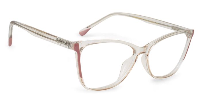 MIRAR by EyeMyEye Rose Gold Full Frame Cateye Eyeglasses for Women