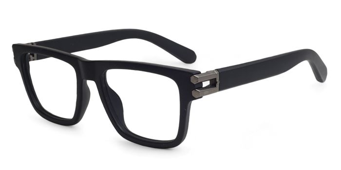 MIRAR by EyeMyEye Matt Black Full Frame Wayfarer Eyeglasses for Men and Women