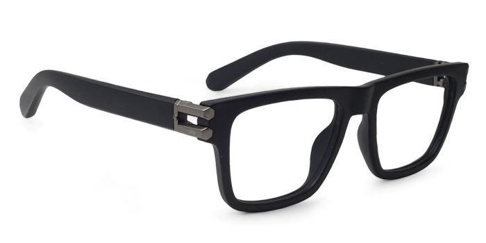MIRAR by EyeMyEye Matt Black Full Frame Wayfarer Eyeglasses for Men and Women