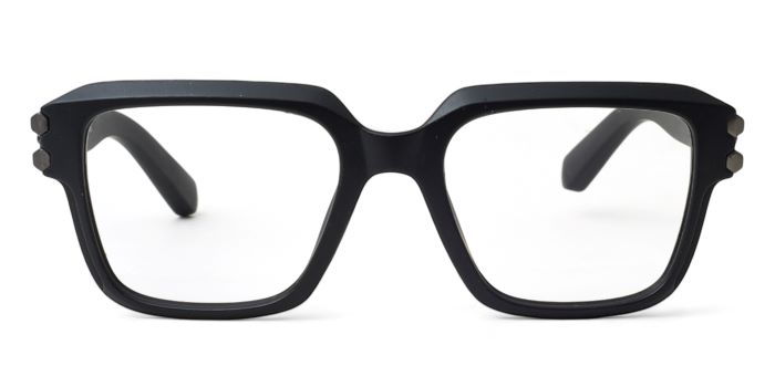 MIRAR by EyeMyEye Matt Black Full Frame Square Eyeglasses for Men and Women