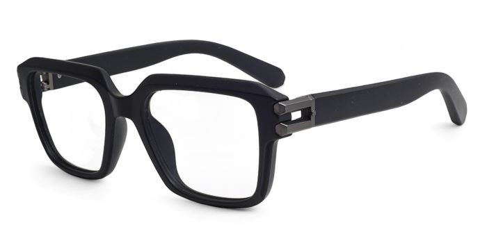MIRAR by EyeMyEye Matt Black Full Frame Square Eyeglasses for Men and Women