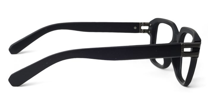 MIRAR by EyeMyEye Matt Black Full Frame Square Eyeglasses for Men and Women