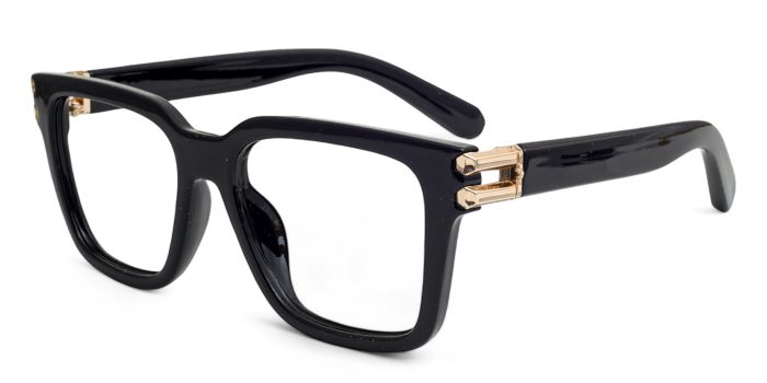 MIRAR by EyeMyEye Black Full Frame Wayfarer Eyeglasses for Men and Women