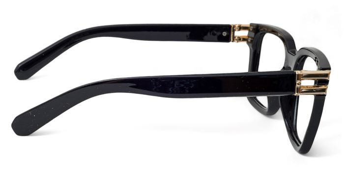MIRAR by EyeMyEye Black Full Frame Wayfarer Eyeglasses for Men and Women