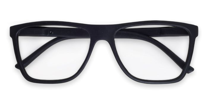 MIRAR by EyeMyEye Matt Black Full Frame Square Eyeglasses for Men and Women