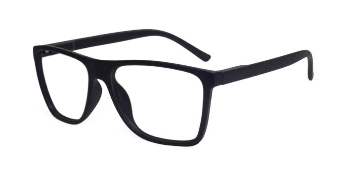 MIRAR by EyeMyEye Matt Black Full Frame Rectangle Eyeglasses for Men and Women
