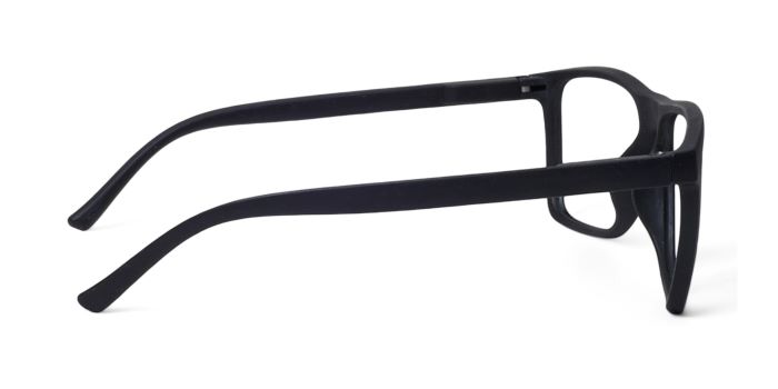 MIRAR by EyeMyEye Matt Black Full Frame Rectangle Eyeglasses for Men and Women