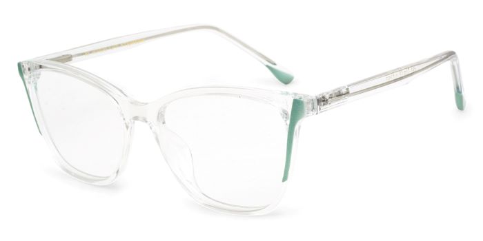 MIRAR by EyeMyEye White Transparent Full Frame Butterfly Eyeglasses for Women