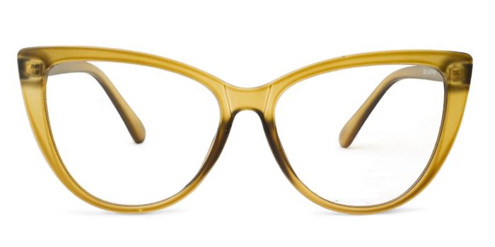 MIRAR by EyeMyEye Olive Green Full Frame Cateye Eyeglasses for Women