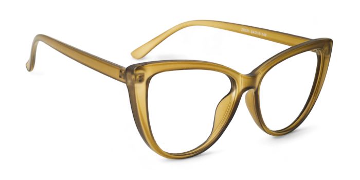 MIRAR by EyeMyEye Olive Green Full Frame Cateye Eyeglasses for Women