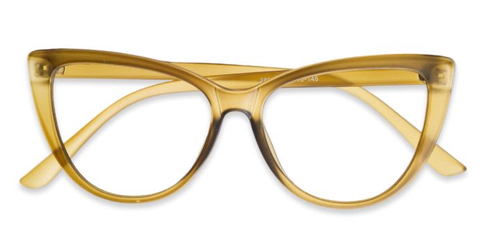 MIRAR by EyeMyEye Olive Green Full Frame Cateye Eyeglasses for Women