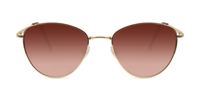  Gold Tinted Butterfly Prescription Sunglasses for Women